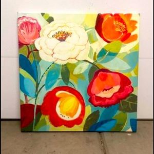 Beautiful Large Bright Floral Artwork